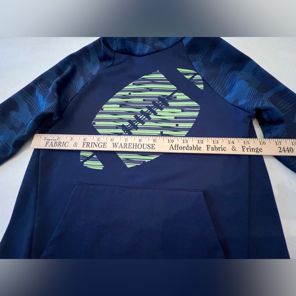 TEK GEAR. WARM TEX NAVY BLUE WITH ROYAL BLUE LIME GREEN GRAY WHITE ACCENTS.   8 - Picture 4 of 9